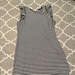 Black and White Striped Dress
